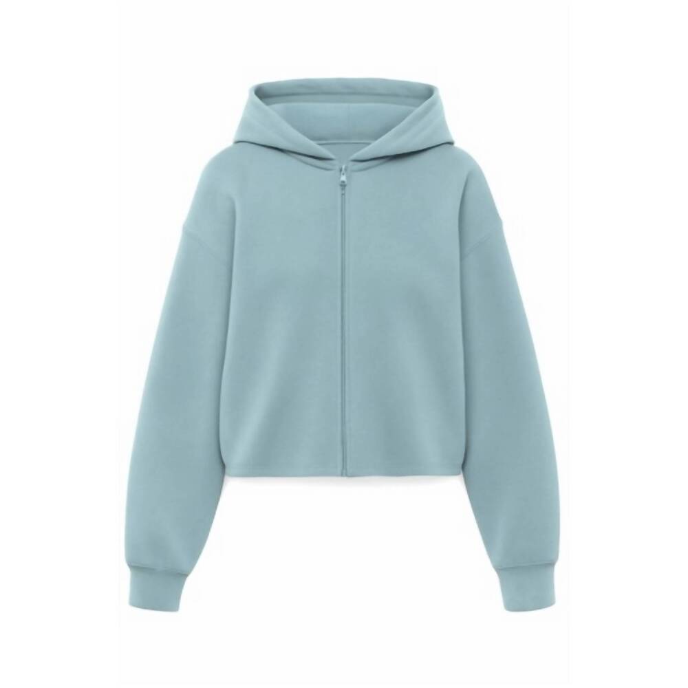NEW DEAR JOHN DENIM women's kaia zip up jacket in hazy aqua